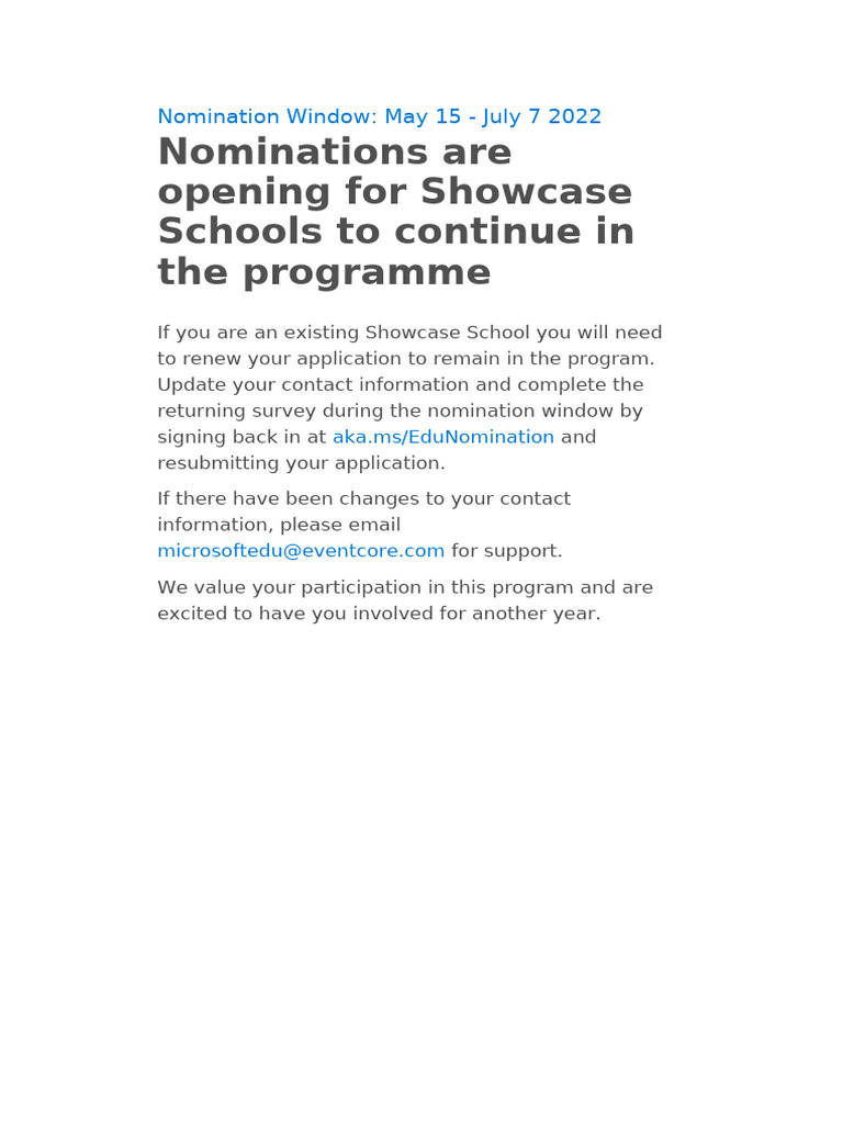 Existing Showcase School - Process | PDF