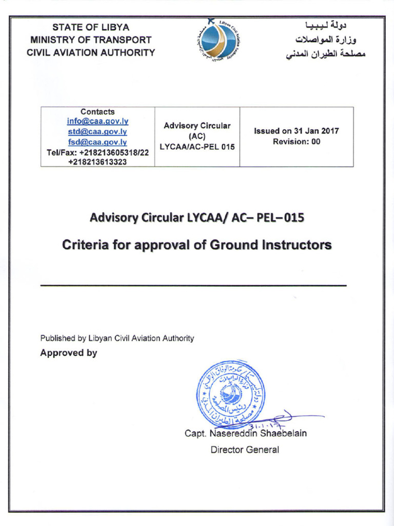 Ground Instructor Approval Guidelines | PDF | Flight Instructor | Aviation