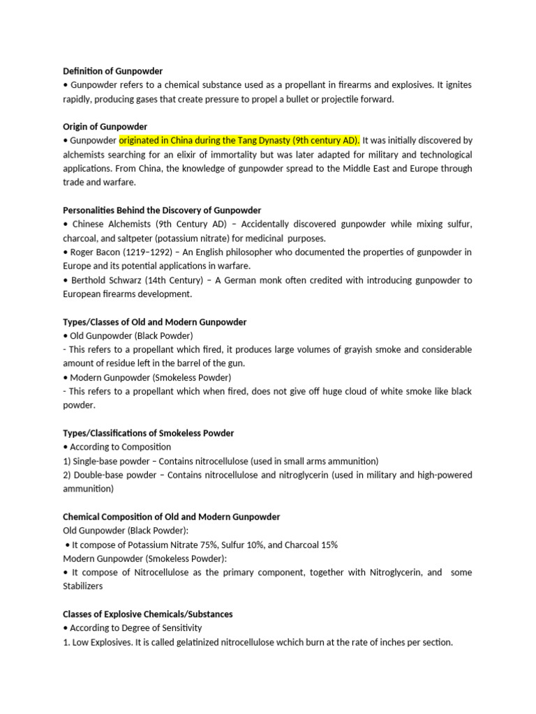 Gunpowder Pdf Gunpowder Ammunition