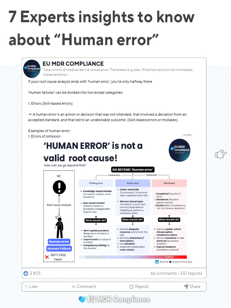 Understanding Human Error in RCA | PDF