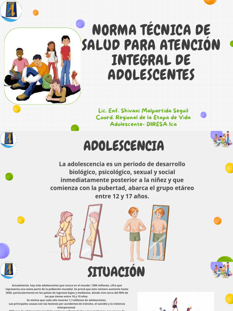Atención Integral de Salud para Adolescentes | PDF | Adolescencia ...