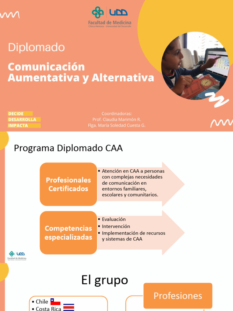 Diplomado en Comunicación Aumentativa y Alternativa | PDF
