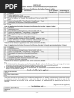 Police Clearance Certificate Checklist | PDF | Travel Visa | Passport