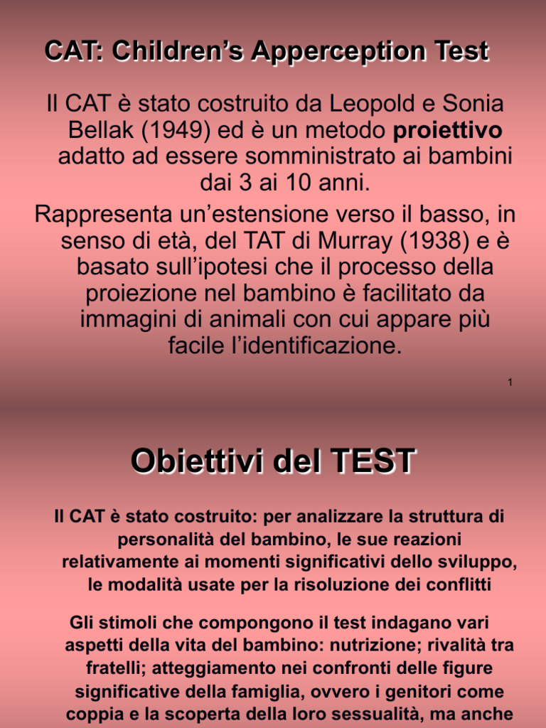 Children Apperception Test | PDF
