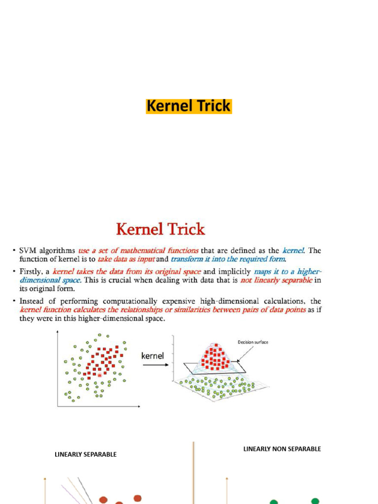 4-Mod_1 Kernal Trick | PDF