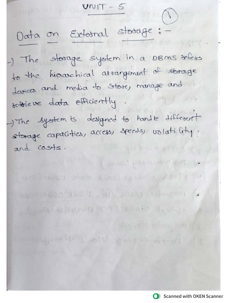 DBMS Unit 5 | PDF