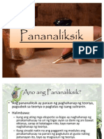 Pananaliksik for Mr. Tiongson