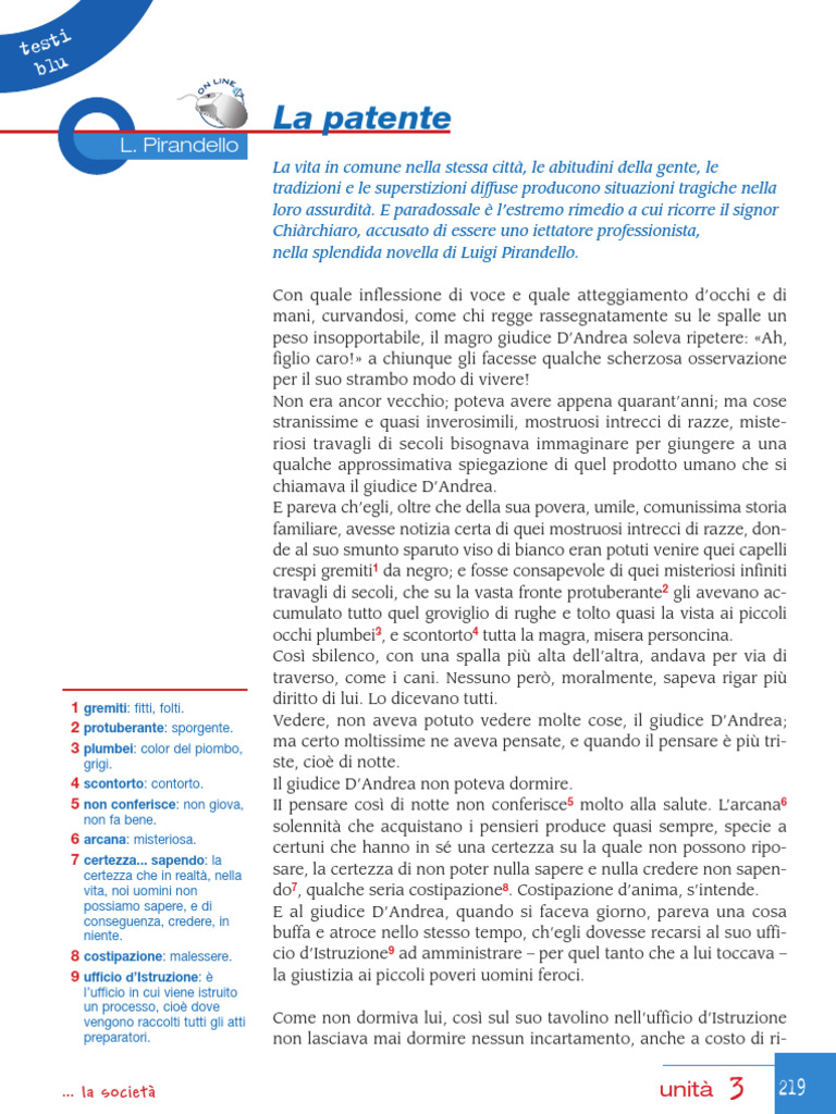 La Patente Di Luigi Pirandello PDF