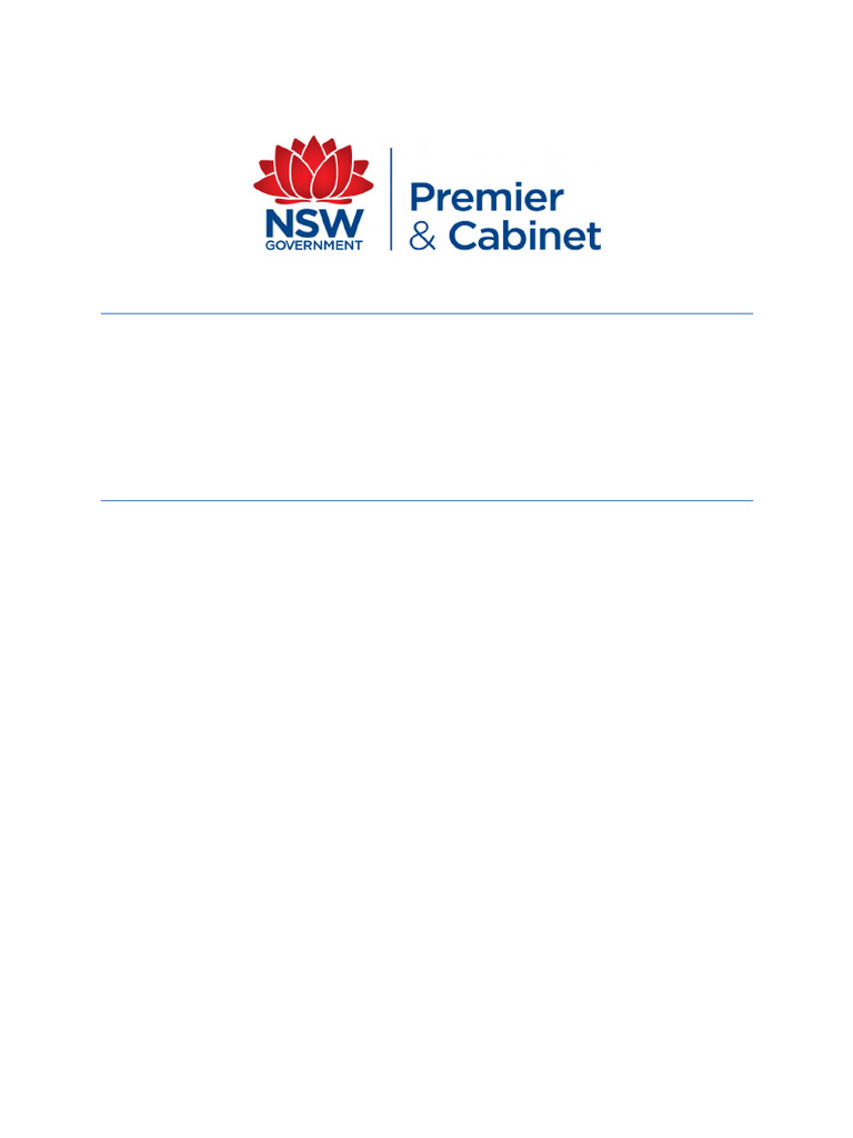 Premier of NSW Document | PDF | Governance | Risk