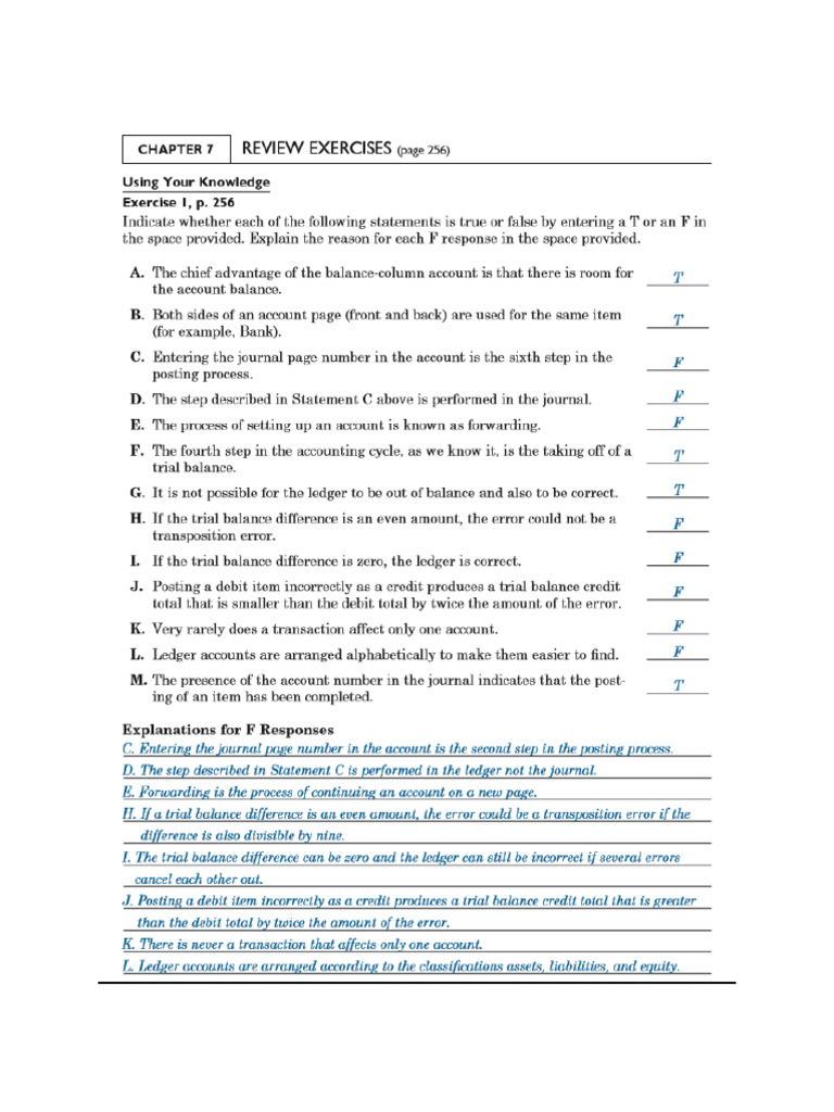 Chapter 7 Reveiw Exercises Solutions Pdf
