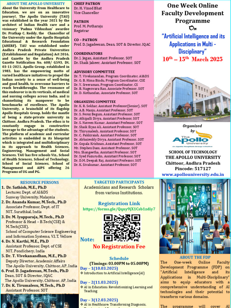 AI Applications in Education FDP 2025 | PDF | Artificial Intelligence ...