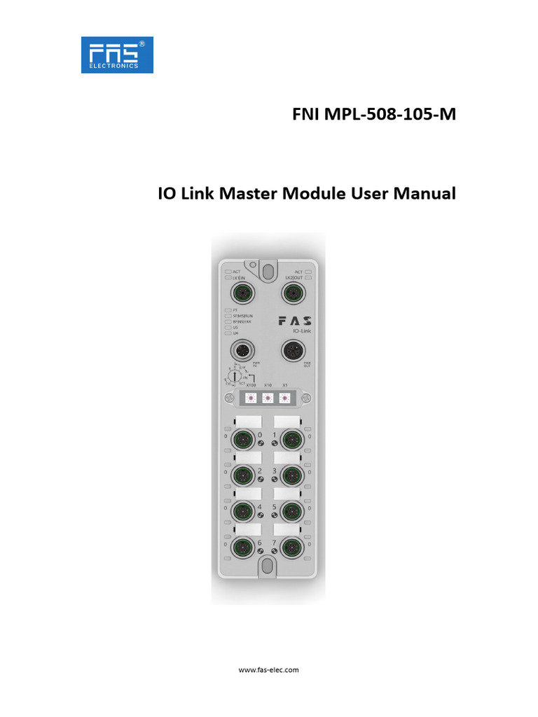IO Link Master Module Manual | PDF | Electrical Engineering ...