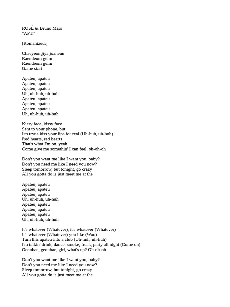 Bruno Mars & Rosé: 