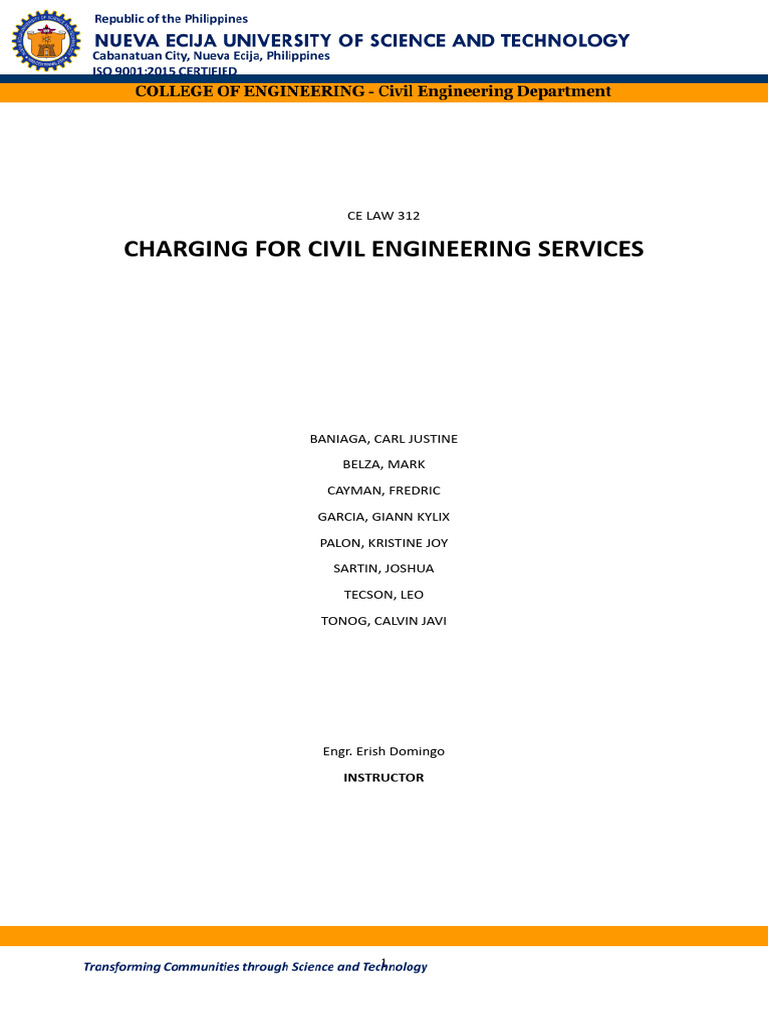 Civil Engineering Service Fees Explained | PDF | Per Diem | Cost