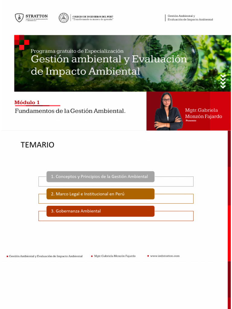 Módulo 01 - Gestión y Evaluación de Impacto Ambiental | PDF | Entorno ...