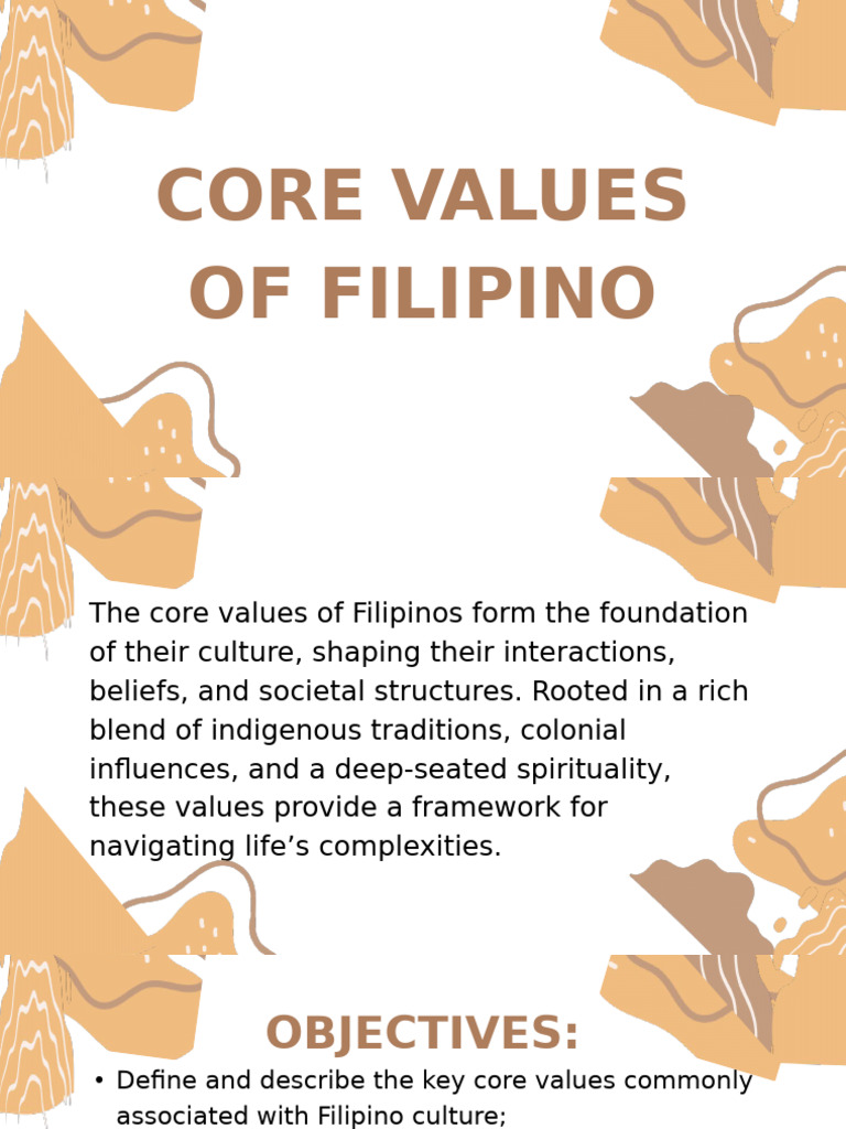 Core Values of Filipino Culture Explained | PDF | Stress (Biology) | Faith