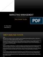 MARKETING SWOT ANALYSIS