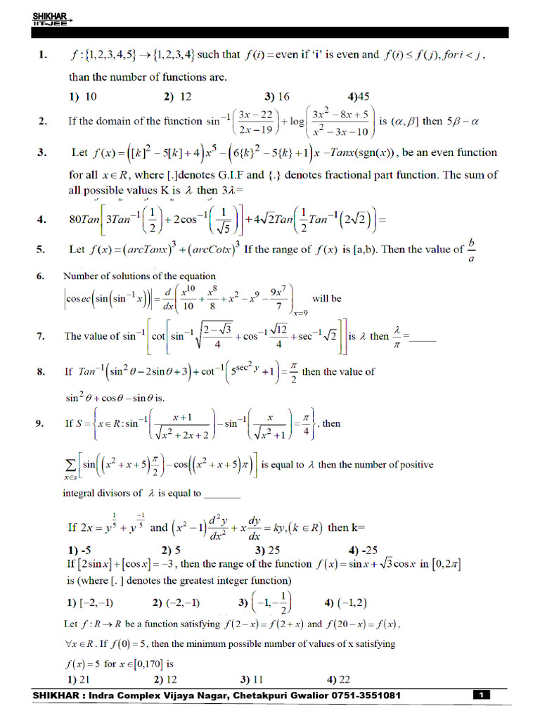 NEON Maths Revision Sheets 1-15 | PDF