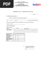 CS Form No. 211 Revised 2025 - Medical Certificate | PDF | Health Care ...
