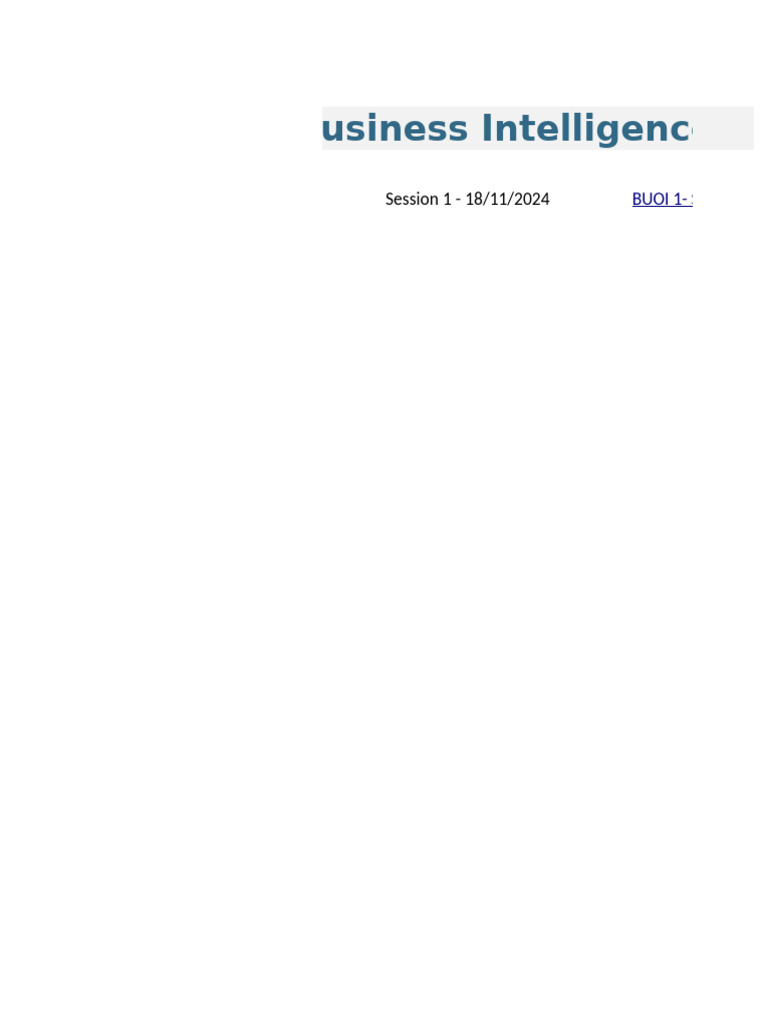 Record - Business Intelligence Fundamental Basic Level Course | PDF