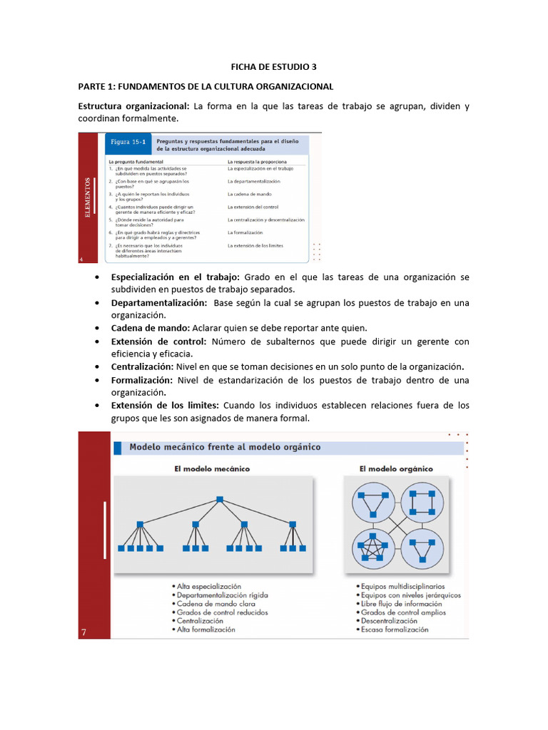 Fundamentos de Cultura Organizacional | PDF | Estrés (biología ...