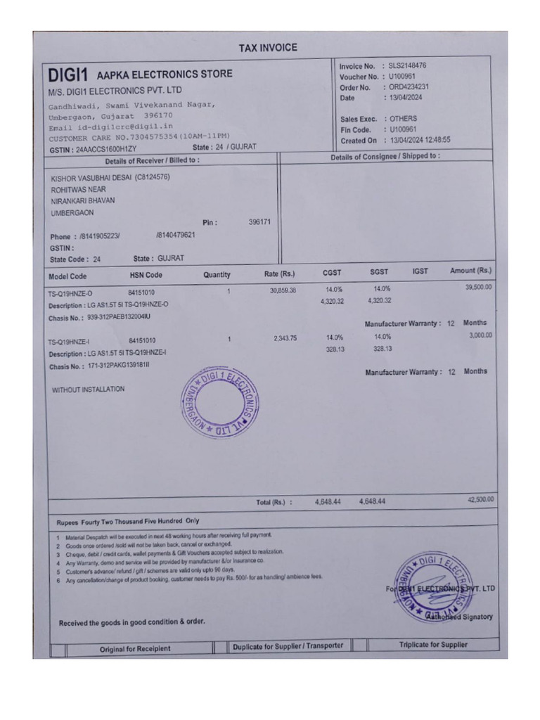 Invoice | PDF