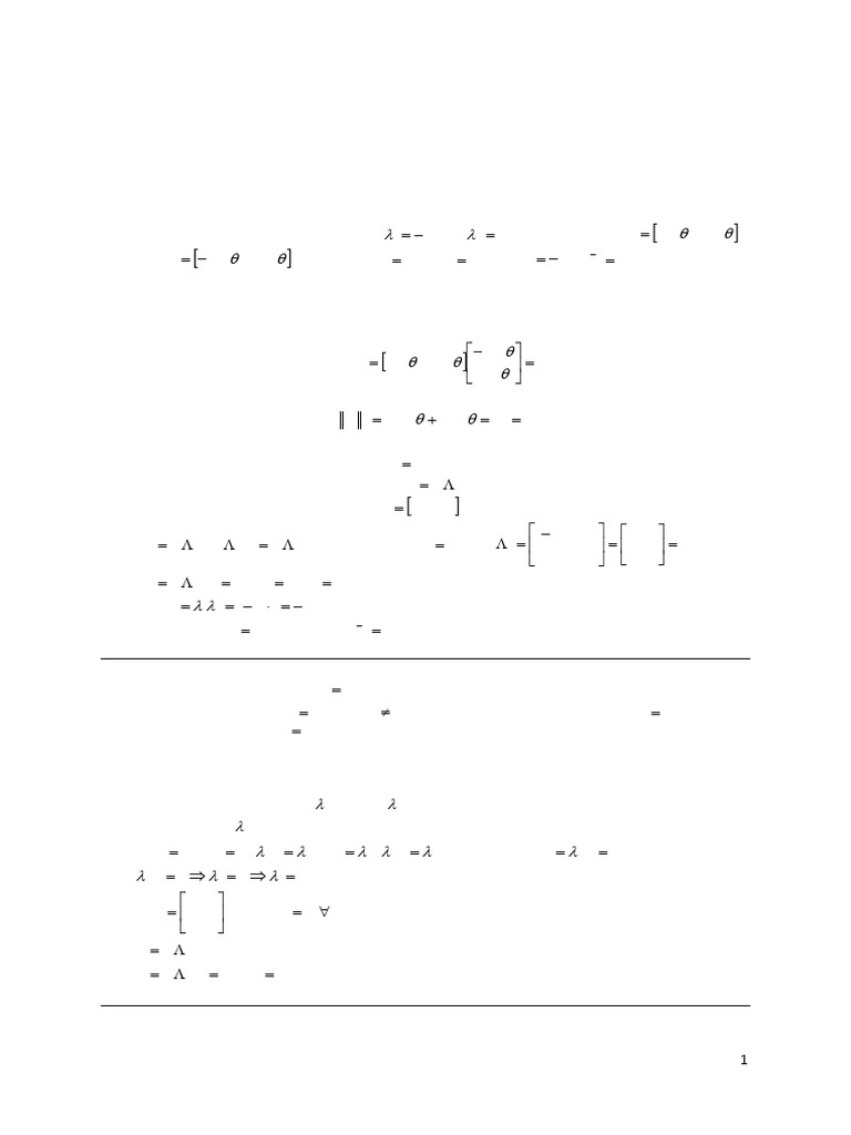 Eigenvalues and Properties of Matrices | PDF | Eigenvalues And ...