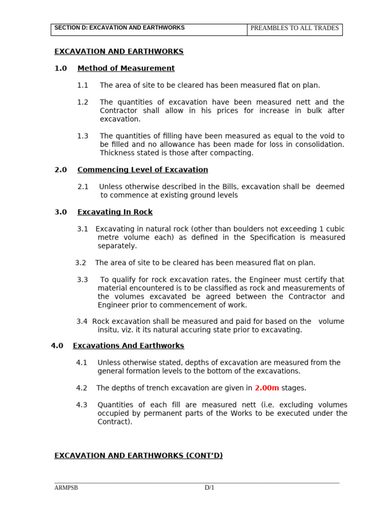 Excavation and Earthworks Guidelines | PDF | Deep Foundation | Volume
