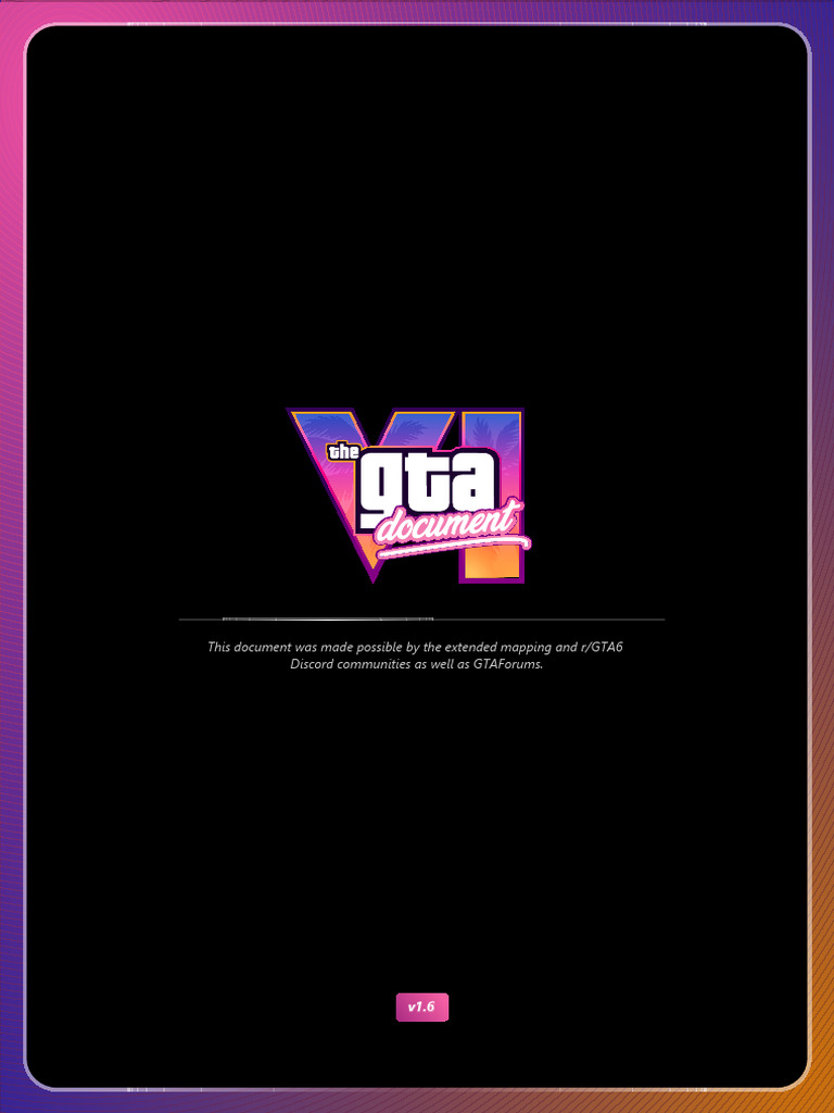 The GTA VI Document V1 6 PDF 1