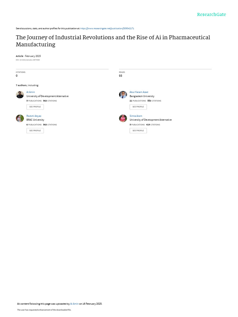 AI in Pharmaceutical Manufacturing | PDF | Artificial Intelligence ...