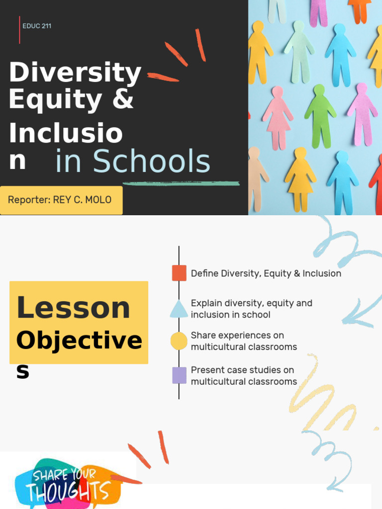 Cultural Diversity Education Presentation in Colorful Beige Illustrated ...