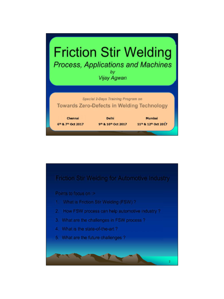 Friction Stir Welding in Automotive Industry | PDF | Welding | Construction