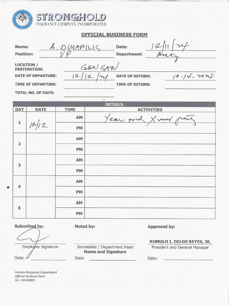 Ob Form - Ard | PDF