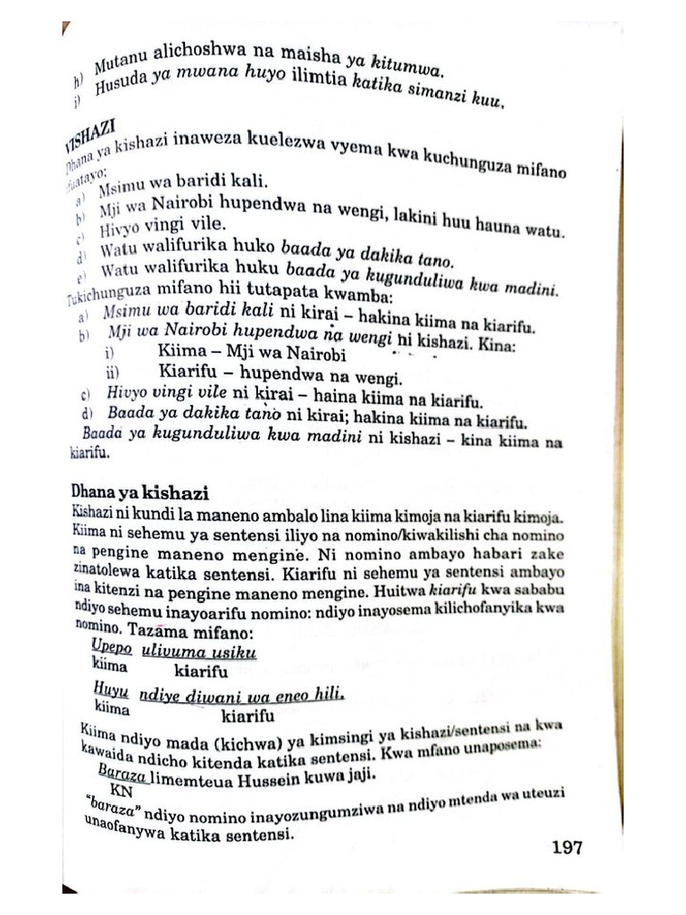 Agul Kiswahili | PDF
