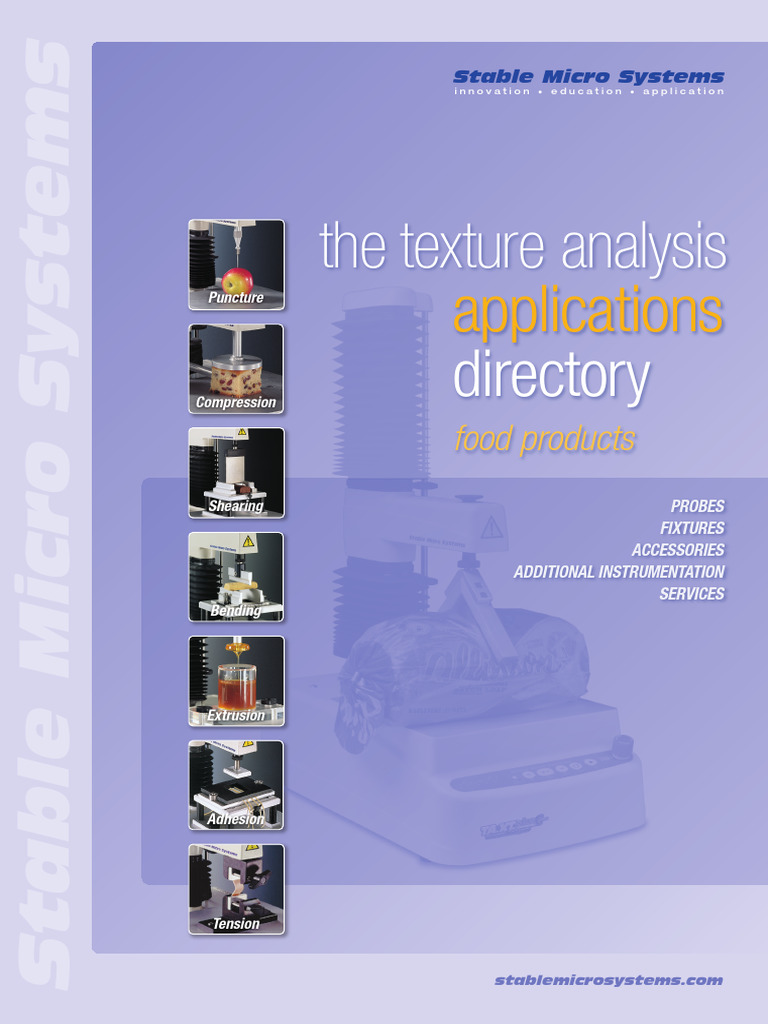 Texture Analysis Solutions for Industries | PDF | Viscosity ...