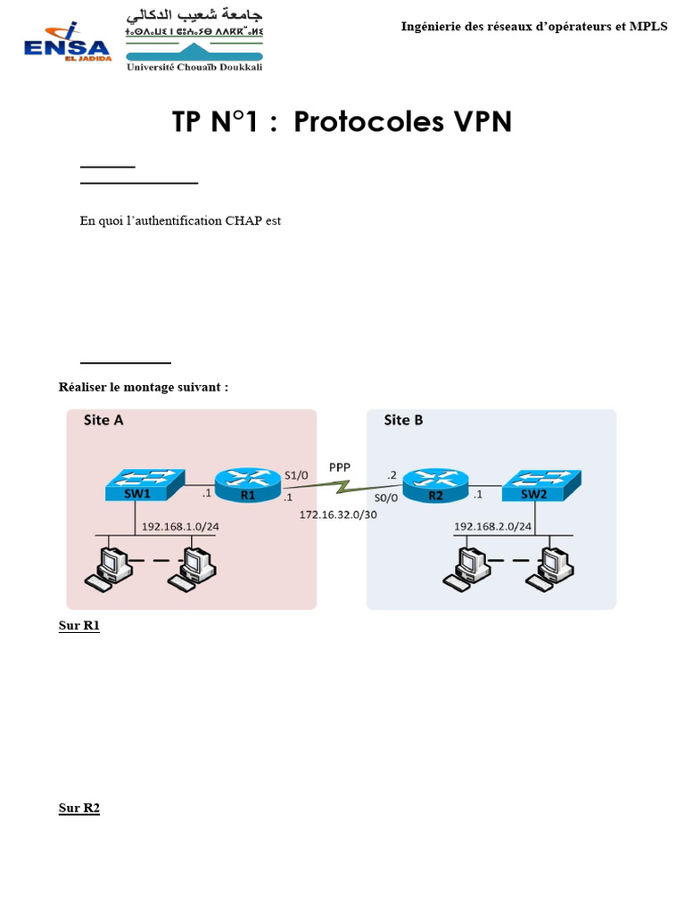 Protocoles VPN : PPP, PPTP, L2TP, GRE | PDF | Réseau privé virtuel ...