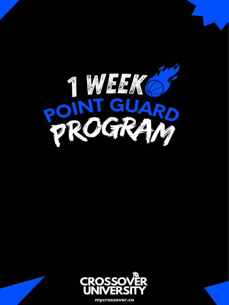 1-Week Point Guard Training Program | PDF | Sports | Team Sports