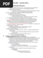 Contracts Outline - Alces 2012