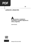 Hernández - 2003 - Autonomía o ciudadanía incompleta el pueblo mapuc