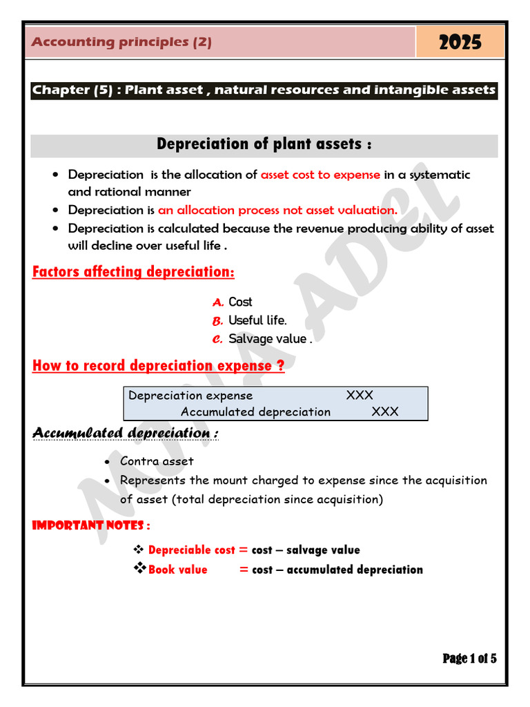 Depreciation Methods for Plant Assets | PDF | Depreciation | Book Value