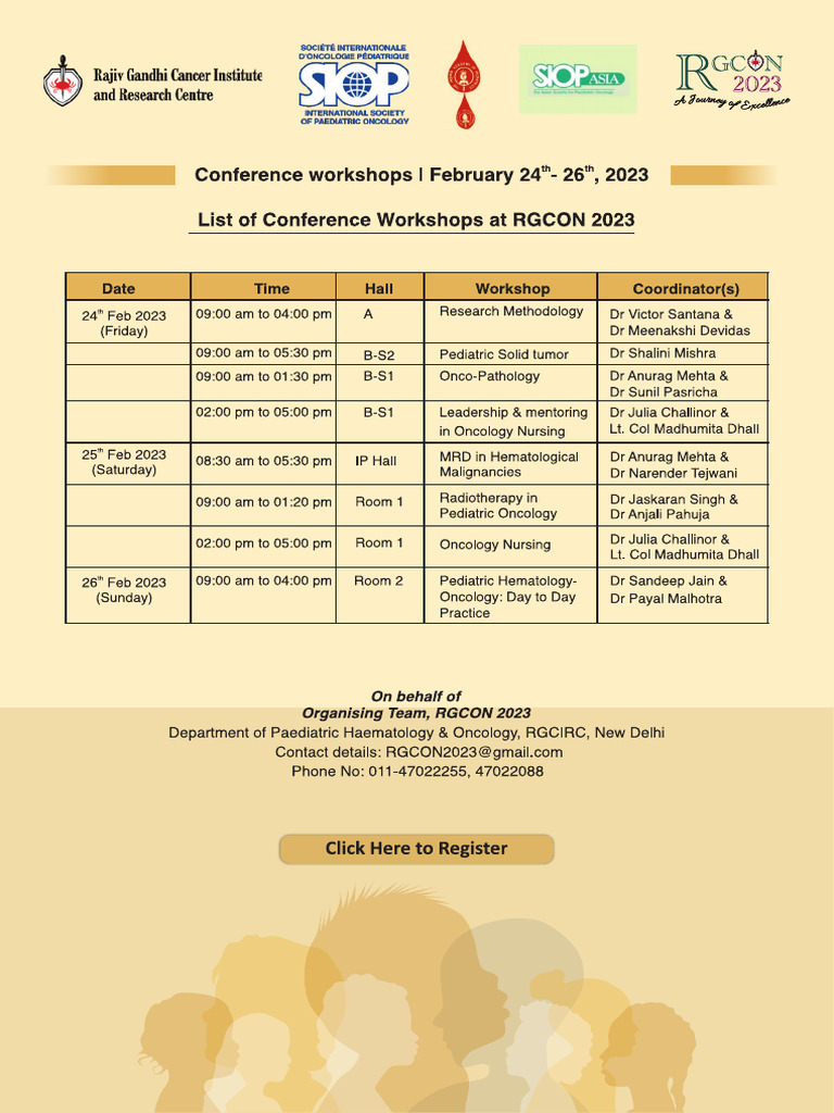List of Conference Workshop | PDF