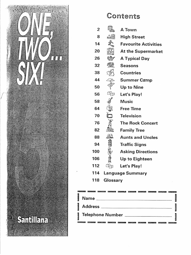 One Two... Six 5. Negro | PDF