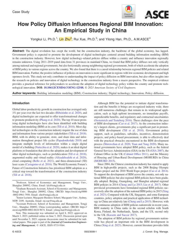 Jcemd4 Coeng-12548 | PDF | Innovation | Building Information Modeling