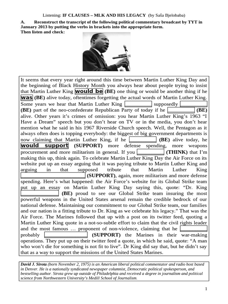 MLK's Legacy and Misinterpretations | PDF | Martin Luther King Jr ...
