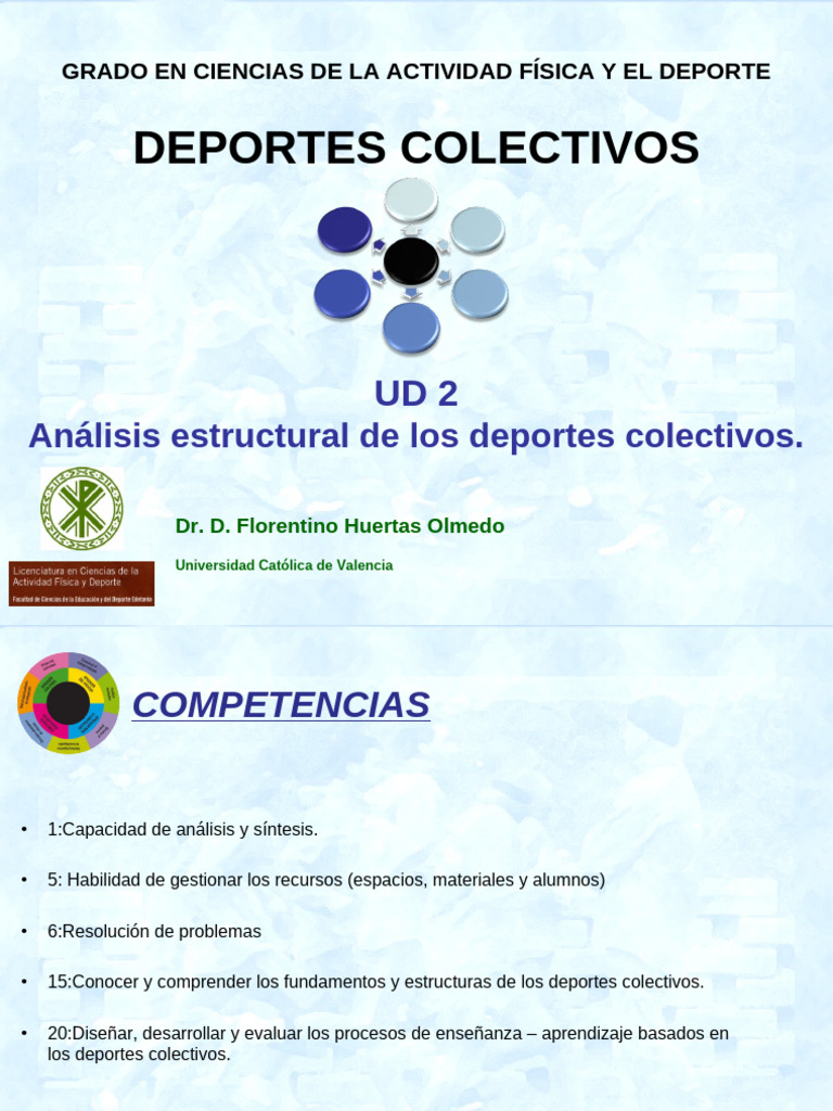 Estructura y Análisis de Deportes Colectivos | PDF | Defensor ...