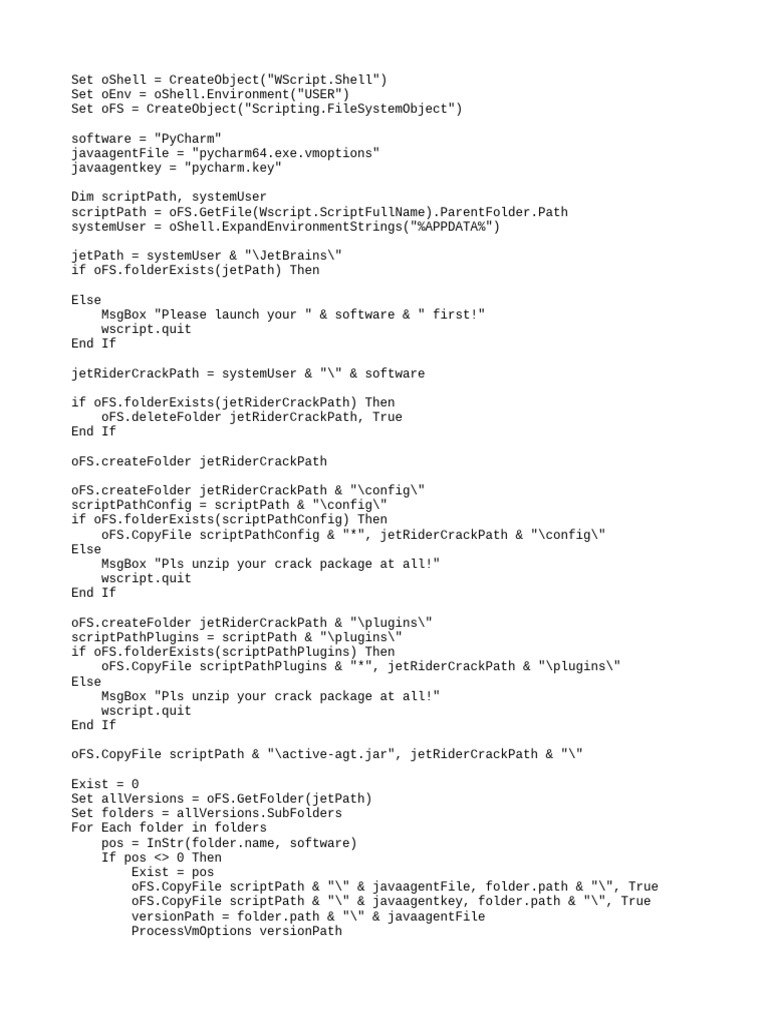 PyCharm Crack Installation Script | PDF | System Software | Microsoft ...