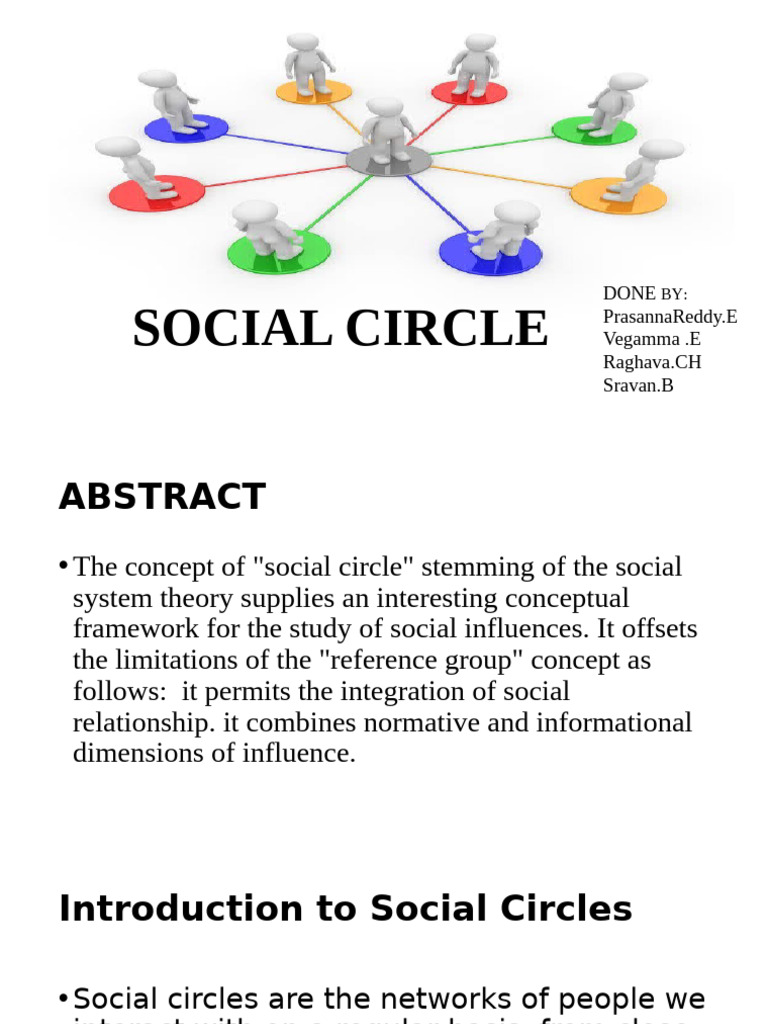 Social Circle Pdf Social Group Psychology