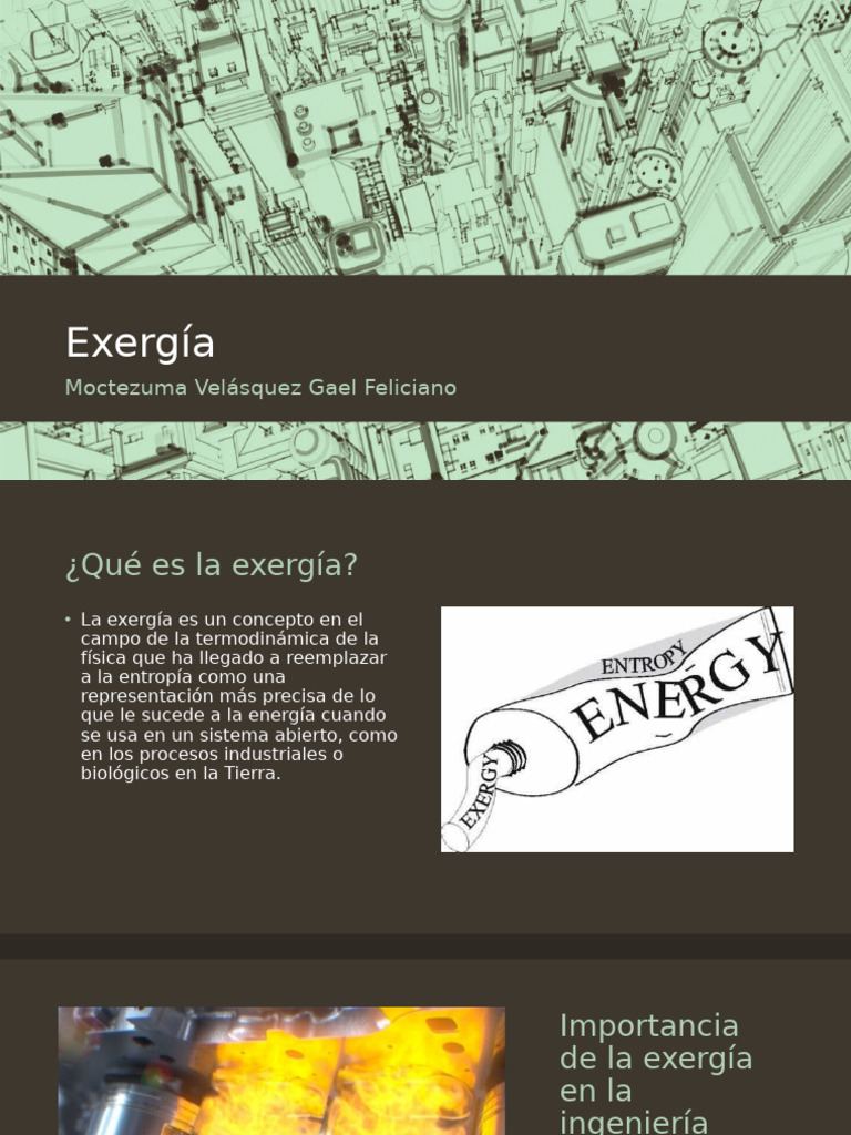 Importancia de la Exergía en Ingeniería | PDF