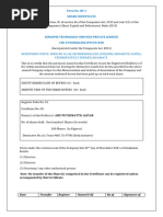 Share Certificate Format SH-1 | PDF