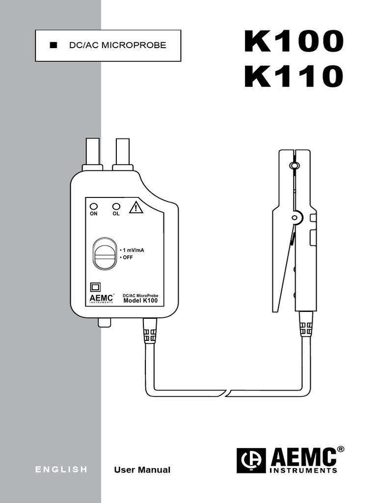 K100-K110_EN | PDF | Calibration | Electric Power